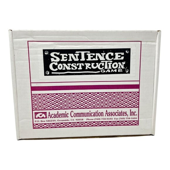 Sentence Construction Game Home School Learn Academic Communication Assoc - Picture 1 of 6